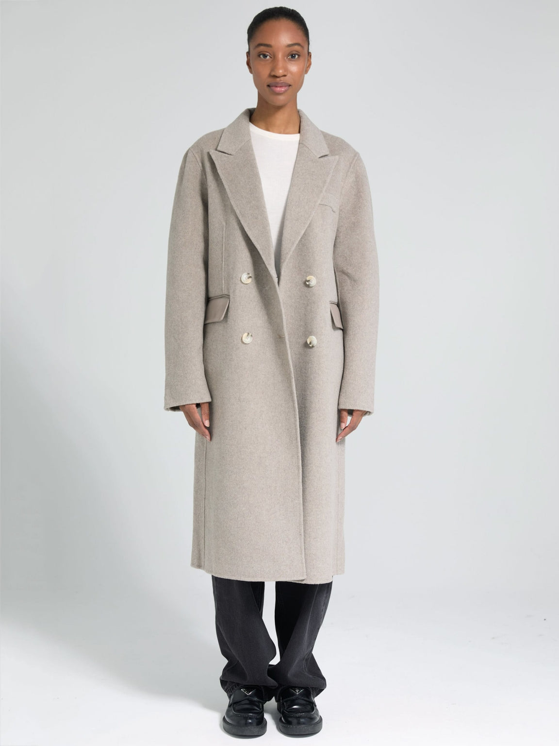 MILES WOOL COAT - BEIGE