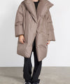 MOLLY PUFFER COAT - GREY/BROWN