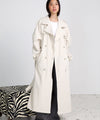 KIRA LINEN COAT - CREME