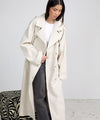 KIRA LINEN COAT - CREME