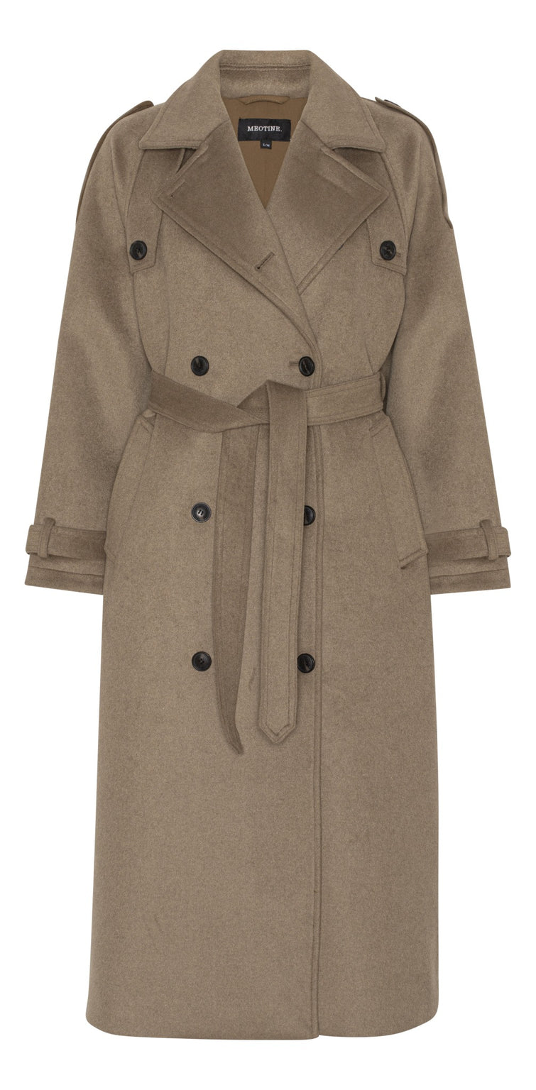 BEA WOOL COAT - BROWN