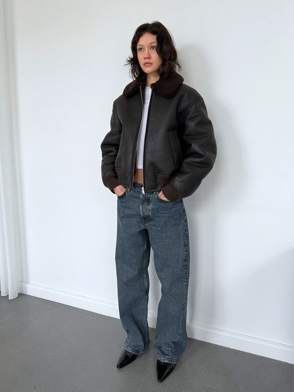SOHO BOMBER - DARK BROWN