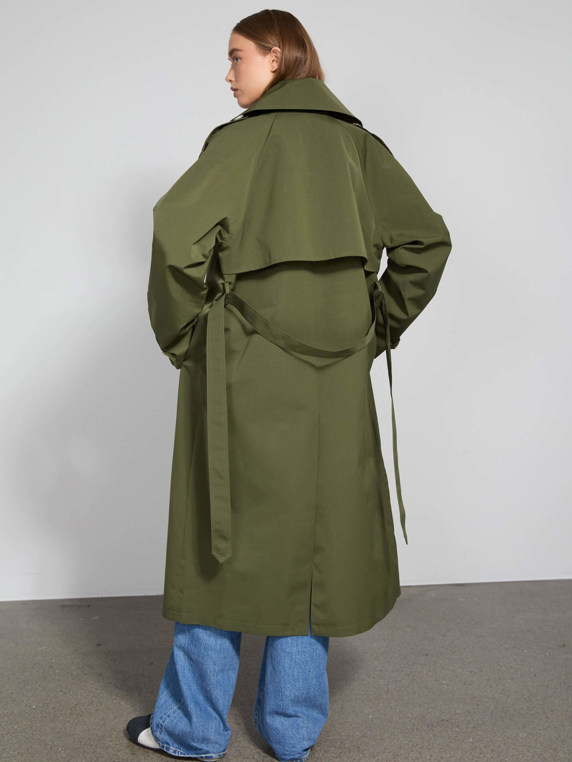 BELLO NYLON COAT - ARMY