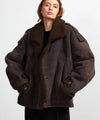 ZOE JACKET - DARK BROWN